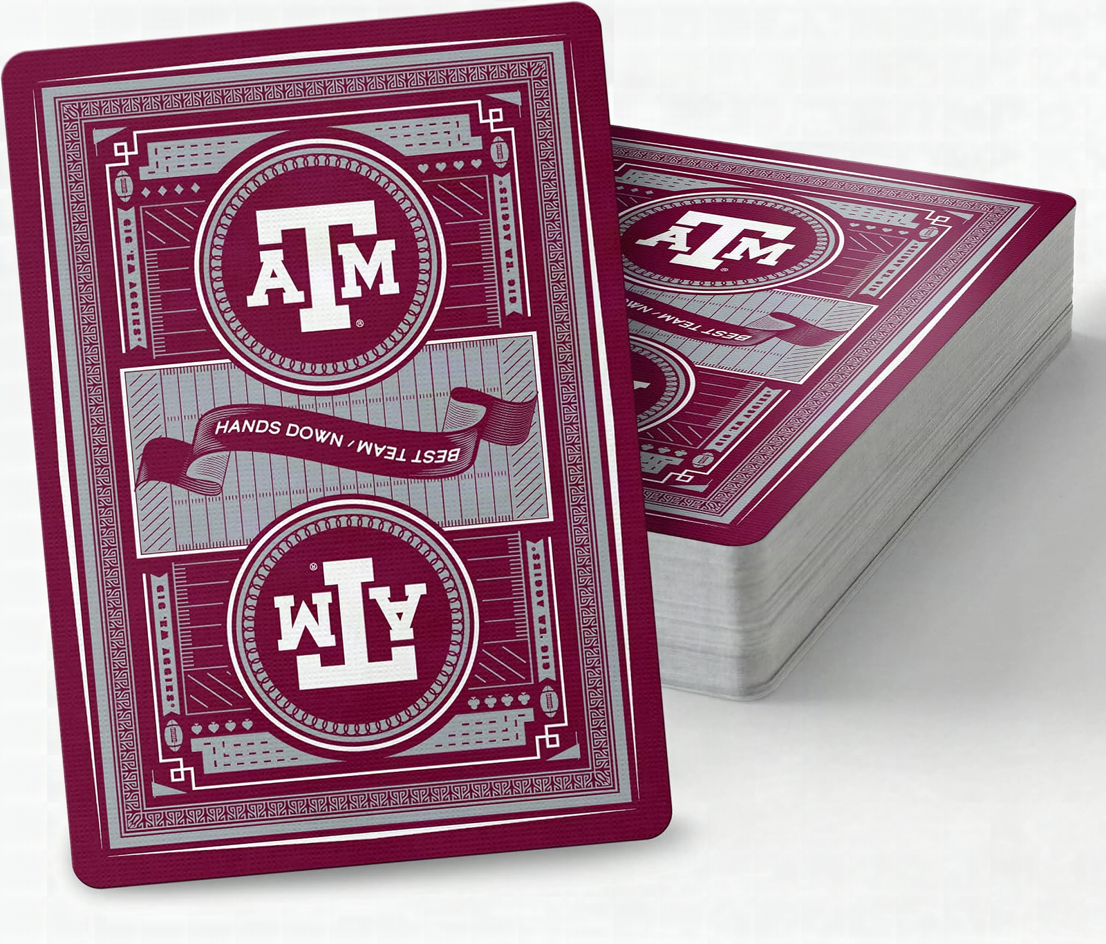 YouTheFan NCAA Officially-Licensed Playing Cards - Original Artwork on All face Cards and Jokers - Team’s Official Color